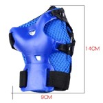 Complete protection set, knee, elbow, wrist, blue color, model CSP01